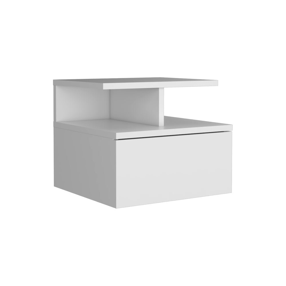 Velador Flotante, Blanco, con un cajón organizador (vista 6)