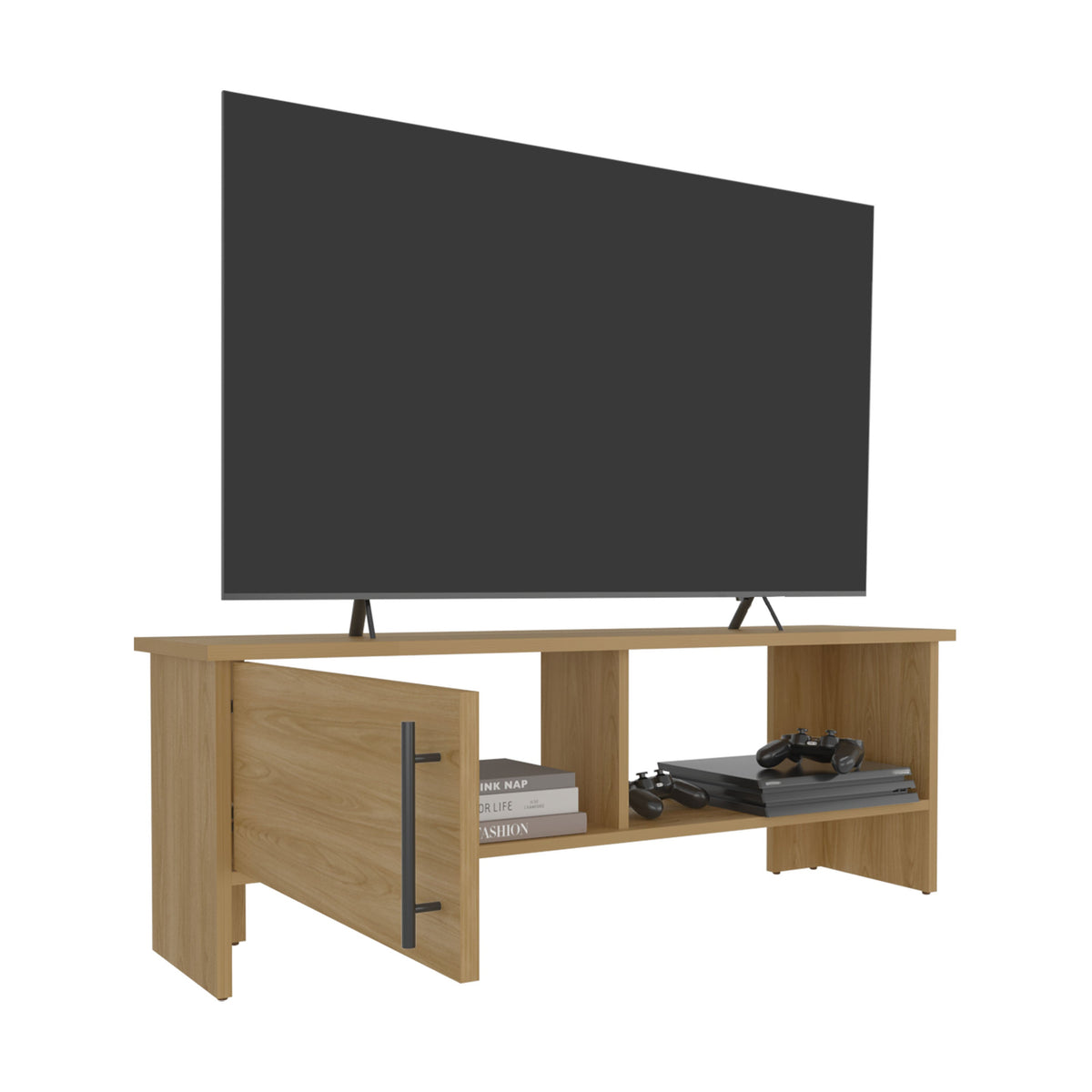 Rack Tv 65" Navia 1 Puerta, Fresno (vista 3)