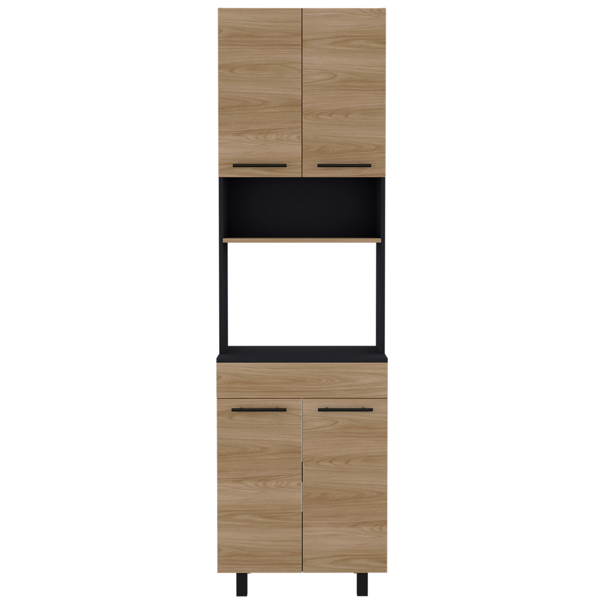 Mueble De Cocina Para Microondas Luna, Wengue Y Fresno (vista 6)