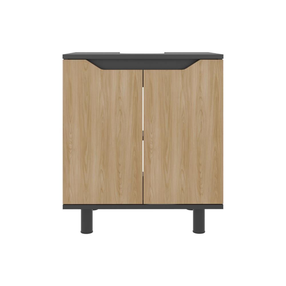 Mueble Para Lavamanos Marlo Dos Puertas, Wengue Y Fresno (vista 5)