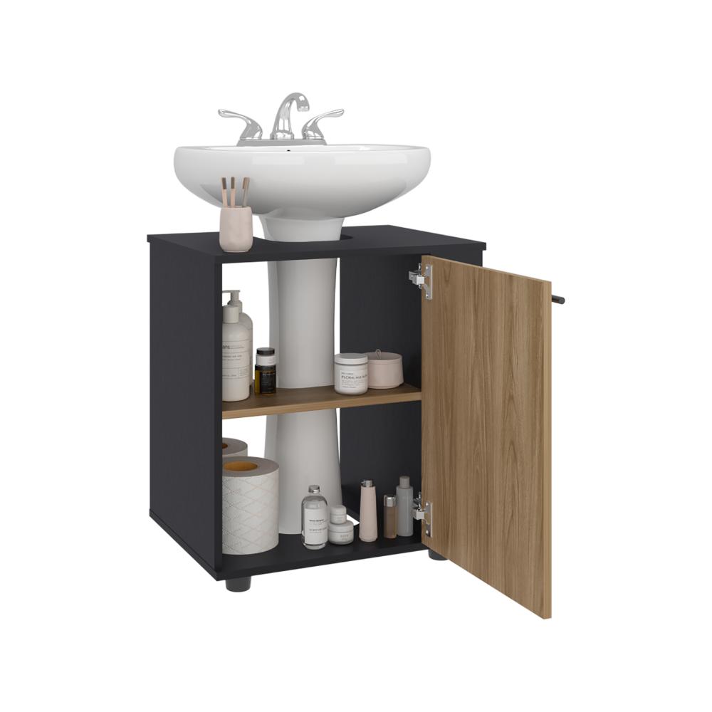 Mueble Para Lavamanos Phillips Una Puerta Wengue Y Fresno (vista 5)