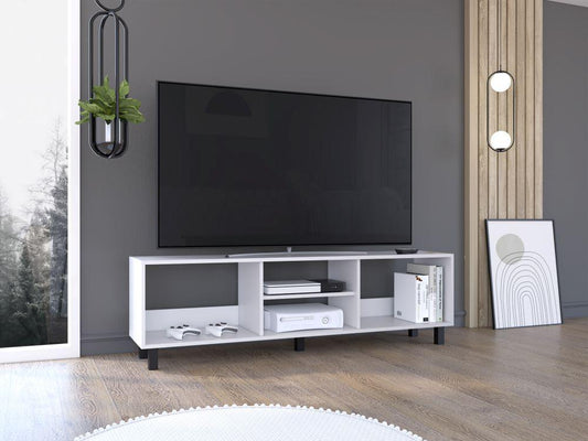 Mesa Para Tv Tunez, Blanco Duqueza, Para Televisor Hasta 70 Pulgadas