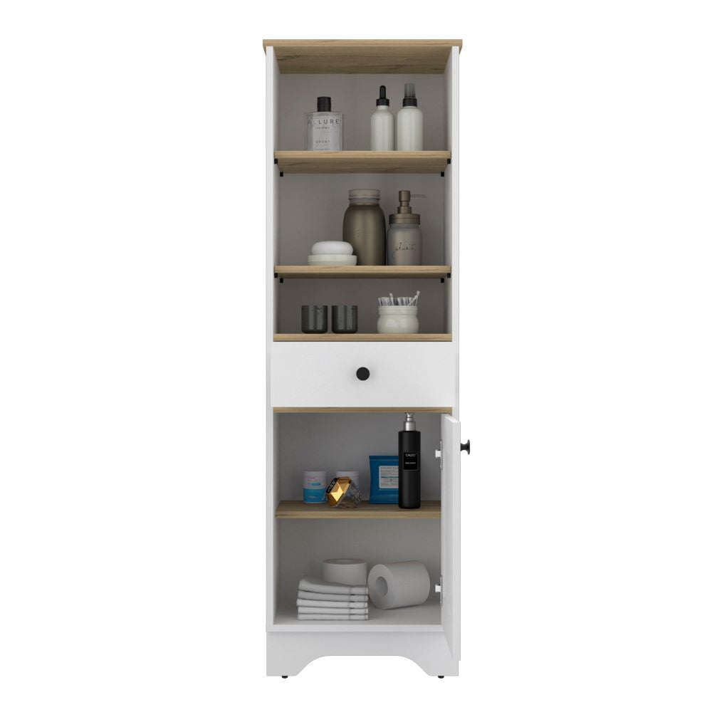Mueble Optimizador Bath Bi Color Duna y Blanco Para Baño