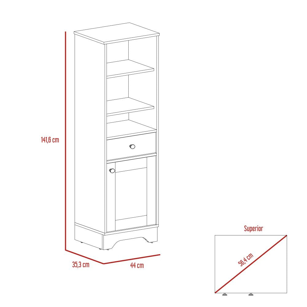 Mueble Optimizador Bath Bi Color Duna y Blanco Para Baño