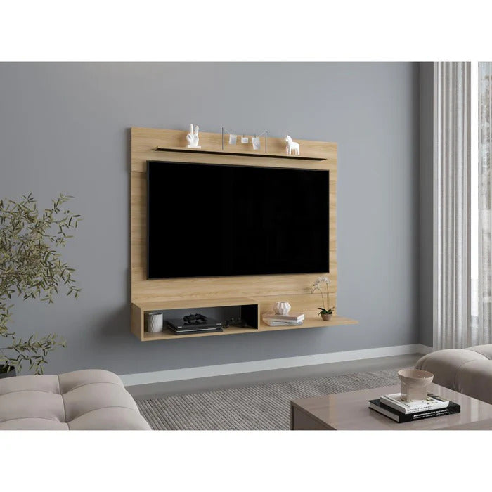 Panel de Tv Ascher, Duna y Blanco Duqueza, con Espacio Para Televisor de Hasta 55 Pulgadas (vista 2)