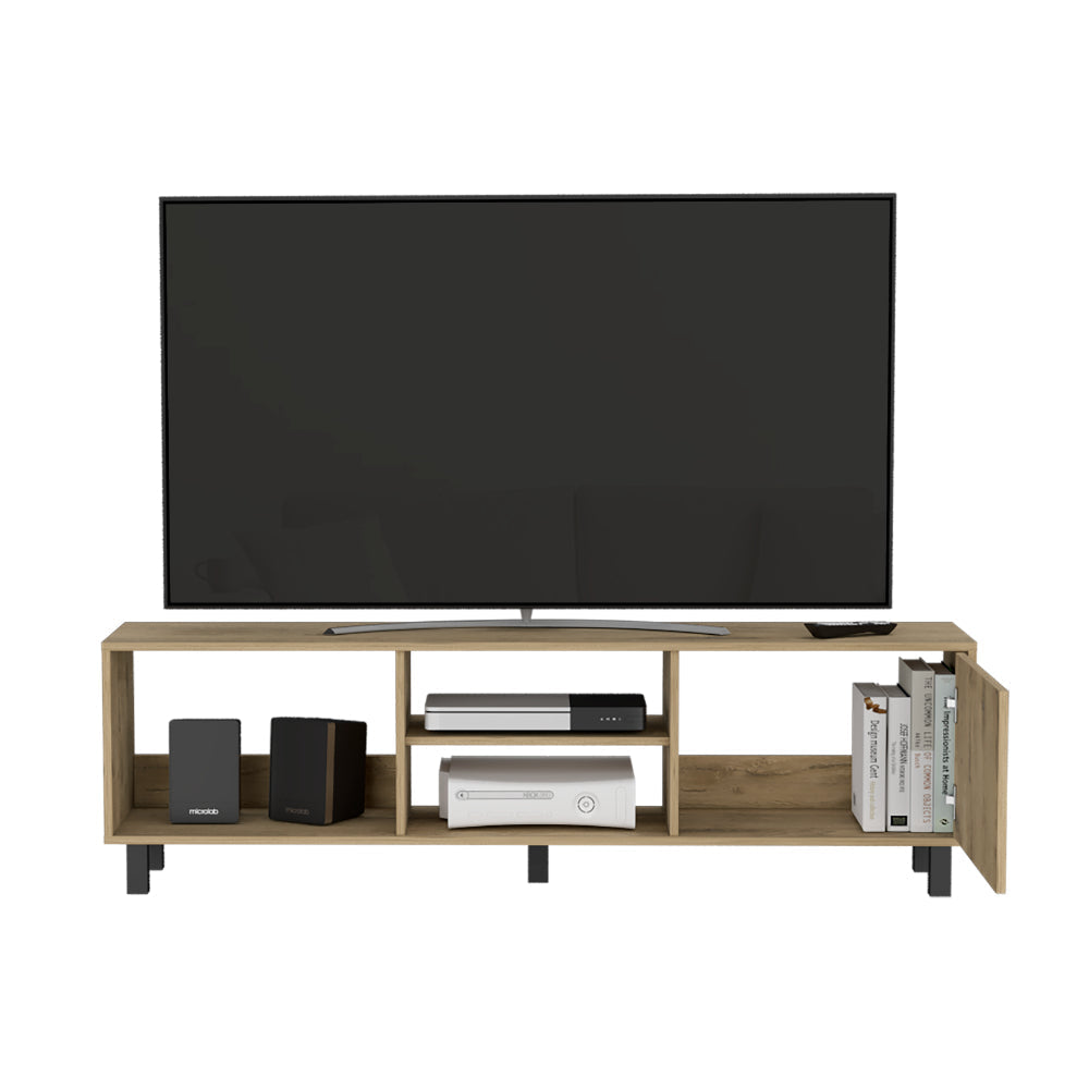 Rack Tv 65" Tunez Una Puerta, Color Macadamia (vista 4)