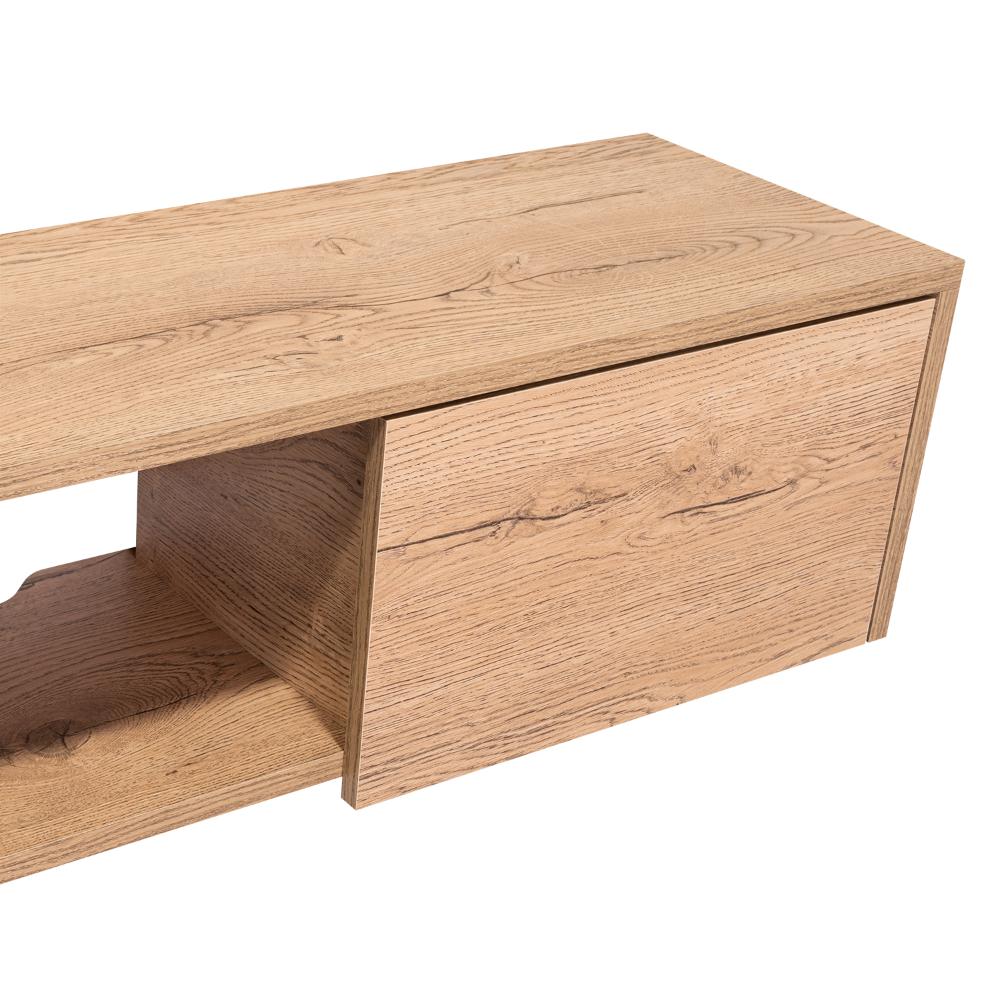 Mesa Para Tv Flotante Gleid, Macadamia, con Dos Puertas Abatibles (vista 10)