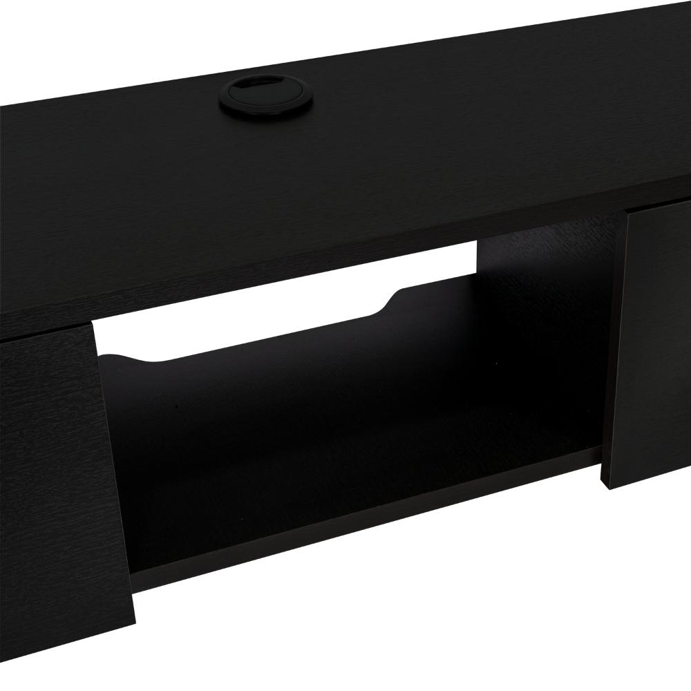 Mesa Para Tv Flotante Gleid, Wengue, con Dos Puertas Abatibles (vista 7)