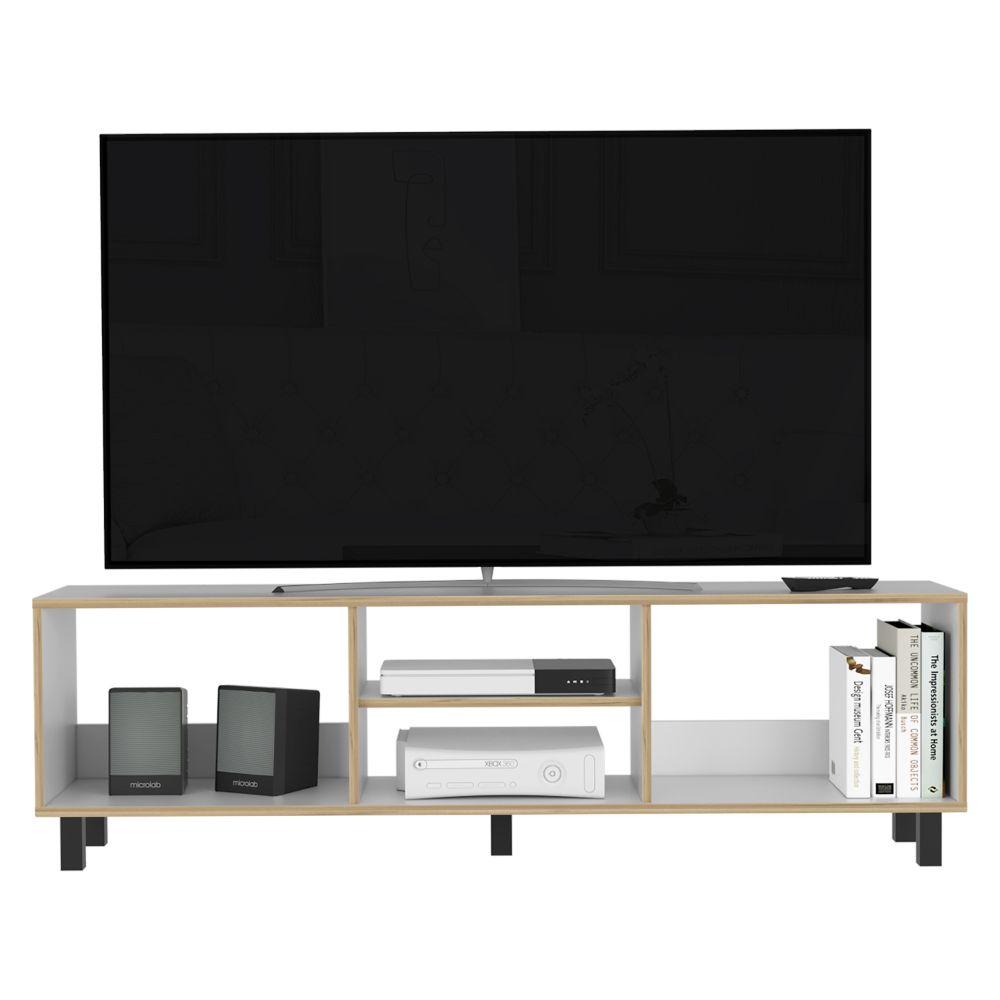 Rack para TV Nomik Texas Color Blanco Canto y Duna Para Sala De Estar