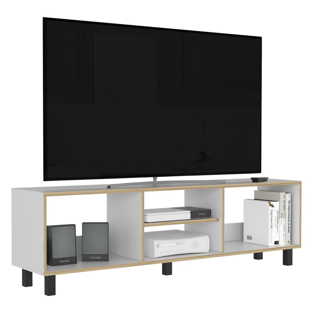 Rack para TV Nomik Texas Color Blanco Canto y Duna Para Sala De Estar