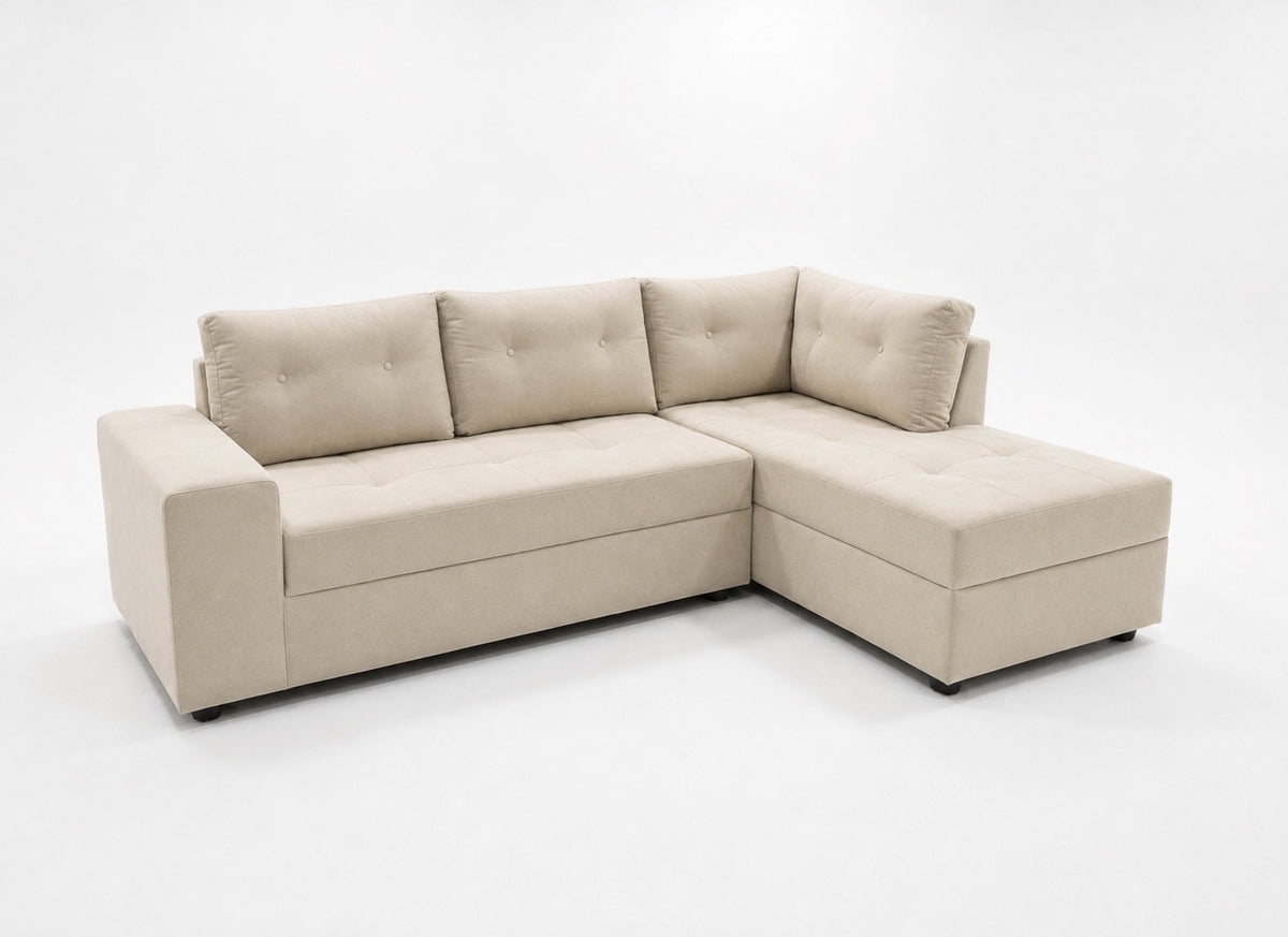 Sofa Seccional Praga Derecho Felpa