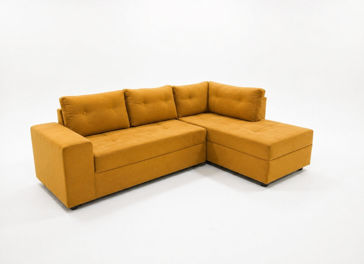 Sofa Seccional Praga Derecho Felpa